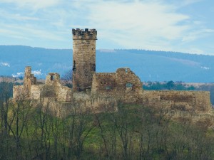Die Mühlburg birgt auch eine kleines Museum zu seiner Geschichte